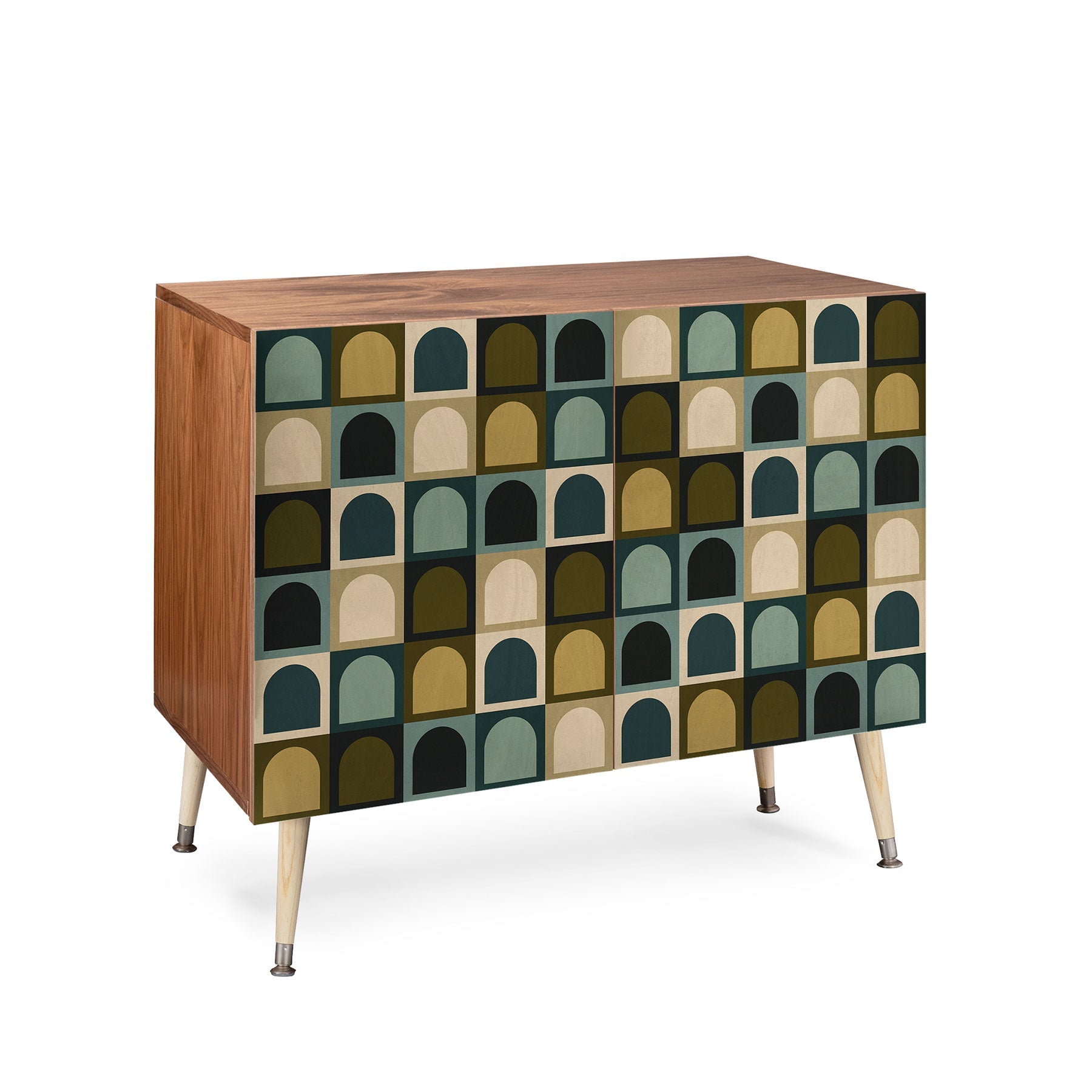 Colour Poems Checker Arches II Earthy Tones Credenza