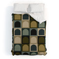 Colour Poems Checker Arches II Earthy Tones Duvet Cover