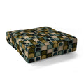 Colour Poems Checker Arches II Earthy Tones Floor Pillow Square