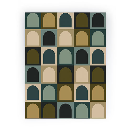 Colour Poems Checker Arches II Earthy Tones Mini Art Print