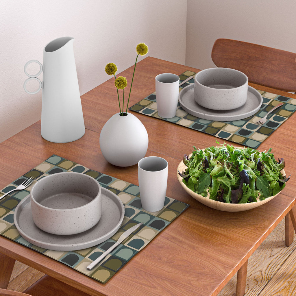 Colour Poems Checker Arches II Earthy Tones Placemat