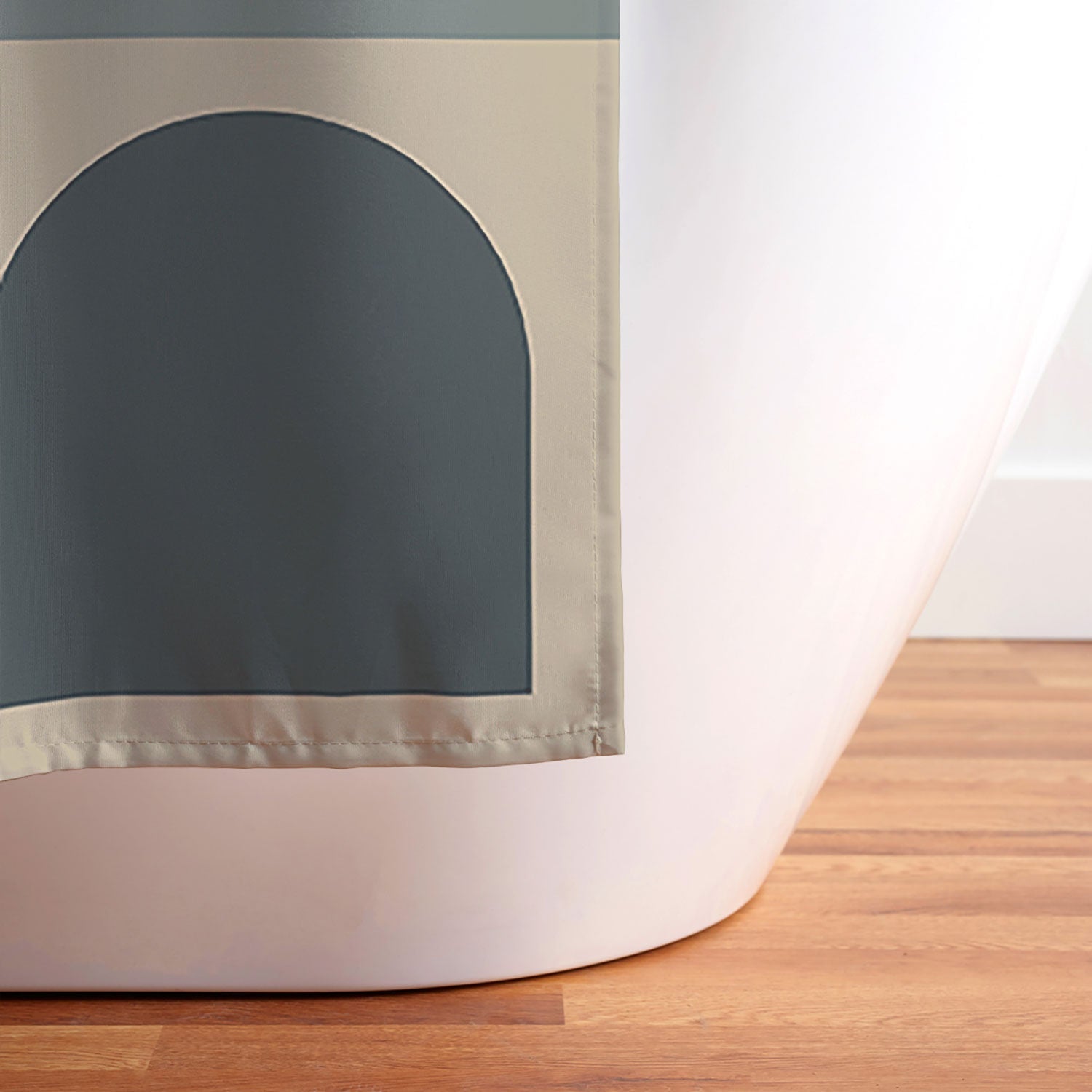 Colour Poems Checker Arches II Earthy Tones Shower Curtain