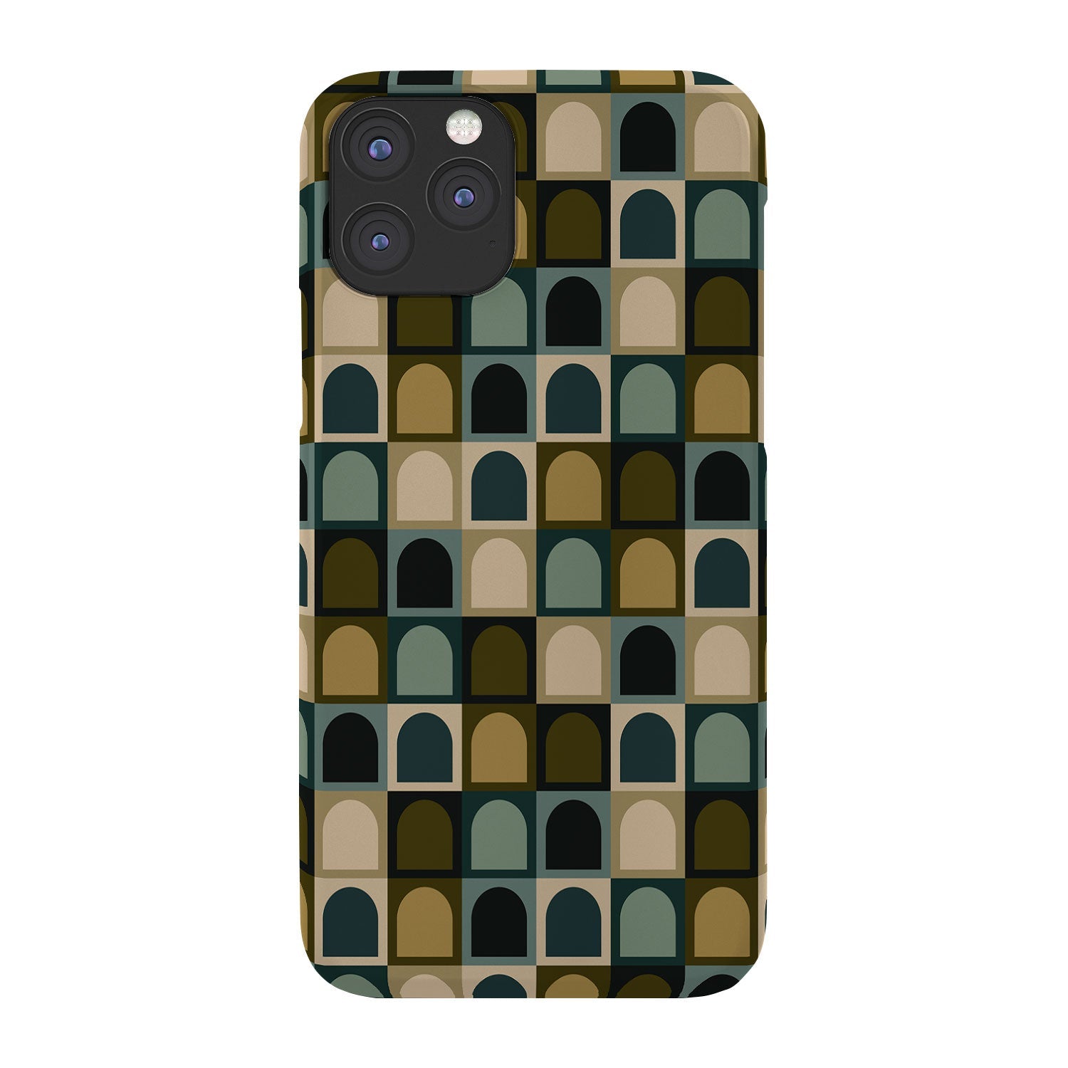 Colour Poems Checker Arches II Earthy Tones Phone Case