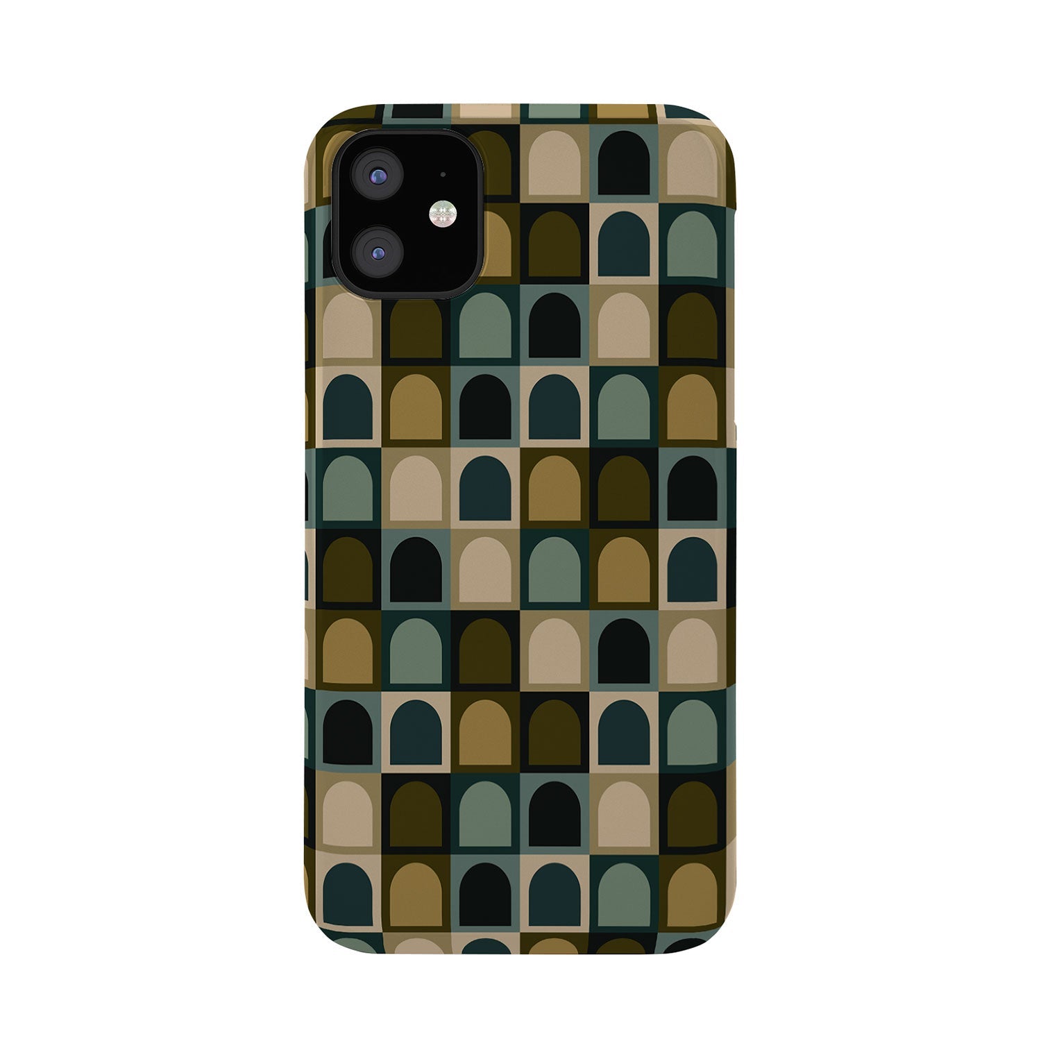 Colour Poems Checker Arches II Earthy Tones Phone Case