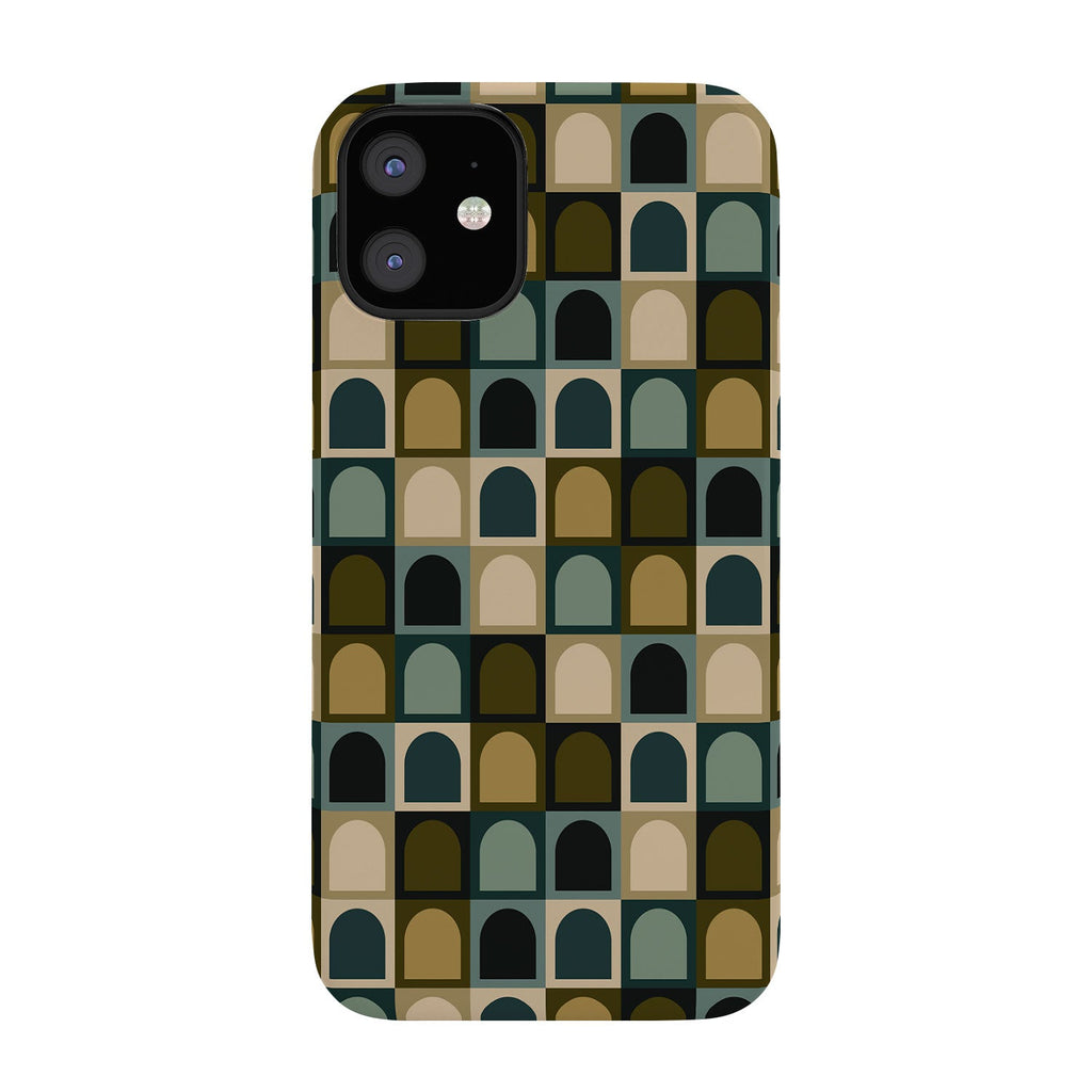 Colour Poems Checker Arches II Earthy Tones Phone Case