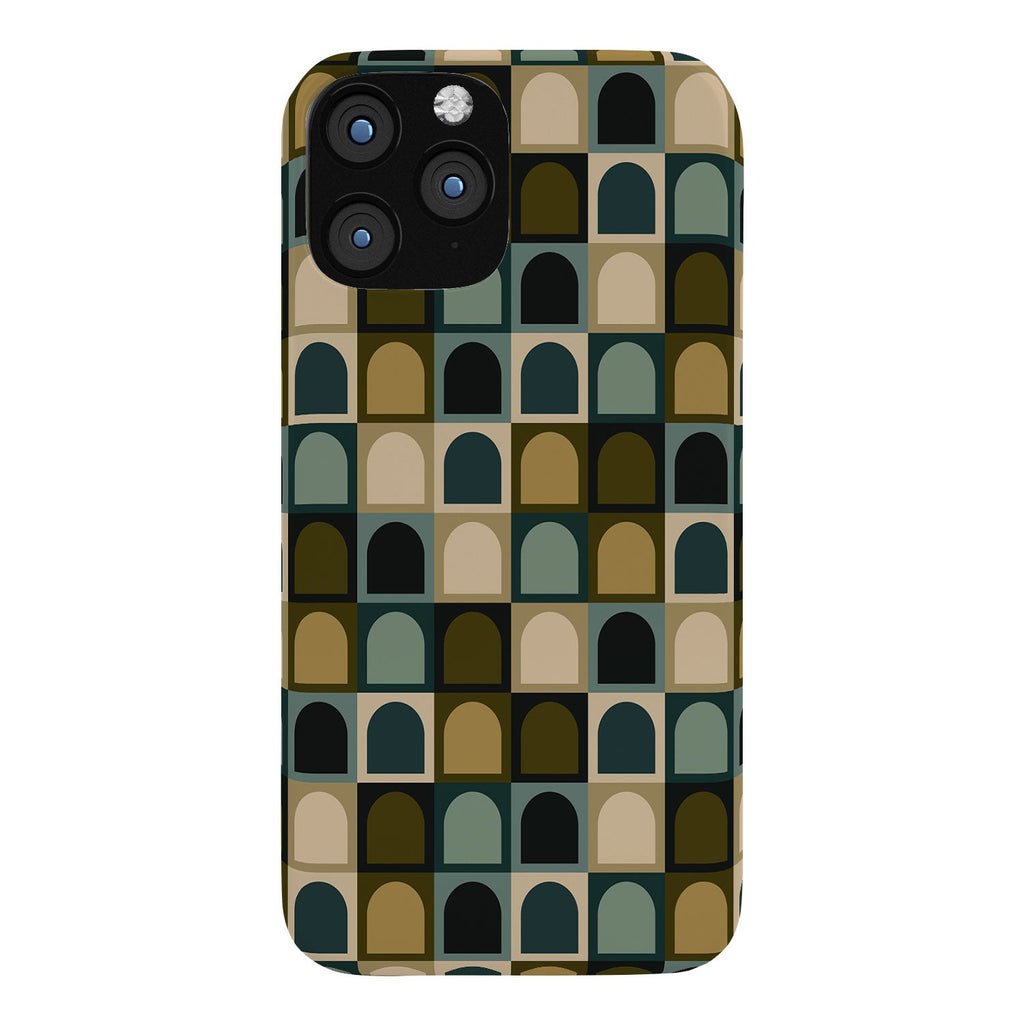 Colour Poems Checker Arches II Earthy Tones Phone Case