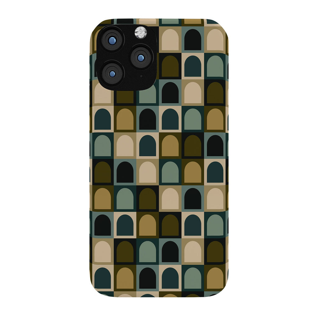 Colour Poems Checker Arches II Earthy Tones Phone Case