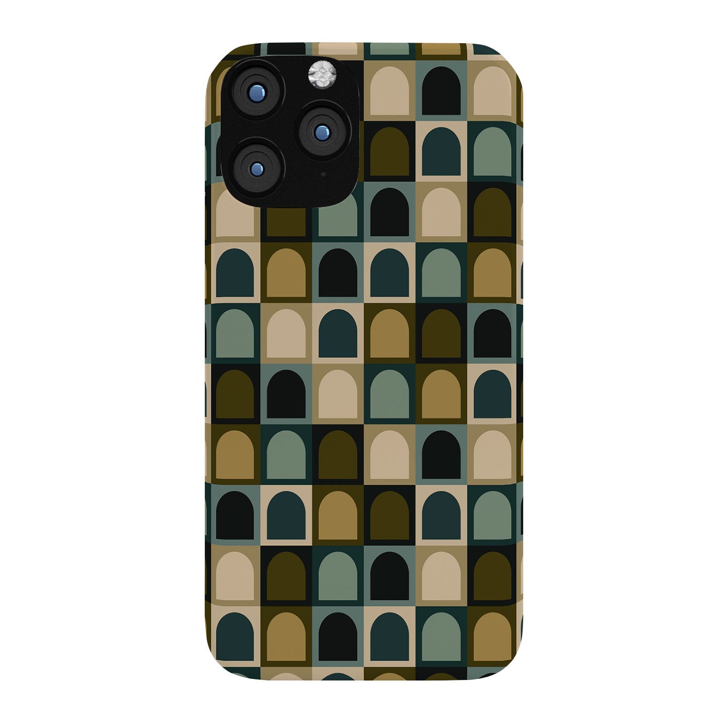 Colour Poems Checker Arches II Earthy Tones Phone Case