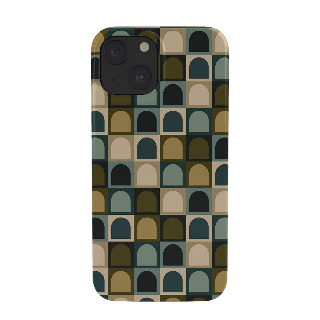 Colour Poems Checker Arches II Earthy Tones Phone Case