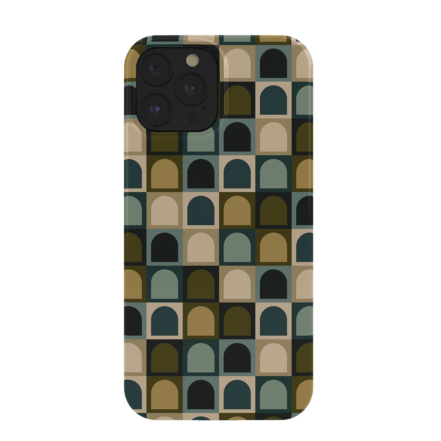 Colour Poems Checker Arches II Earthy Tones Phone Case
