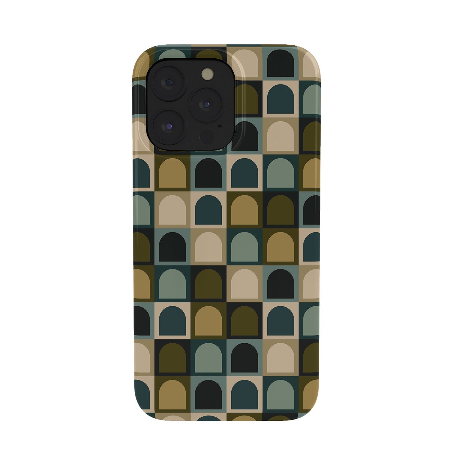 Colour Poems Checker Arches II Earthy Tones Phone Case