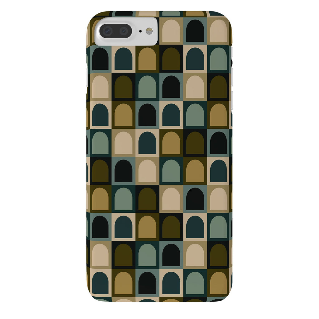 Colour Poems Checker Arches II Earthy Tones Phone Case