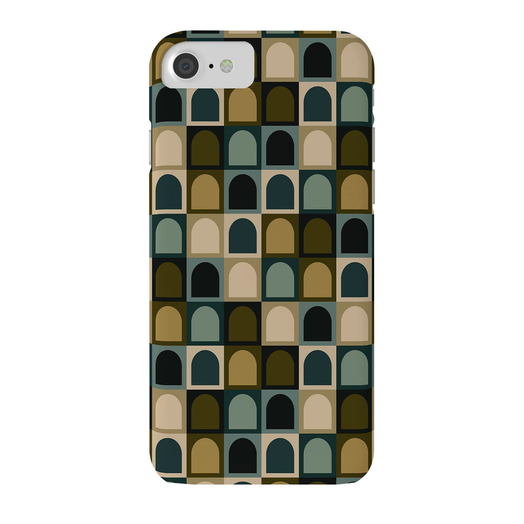Colour Poems Checker Arches II Earthy Tones Phone Case