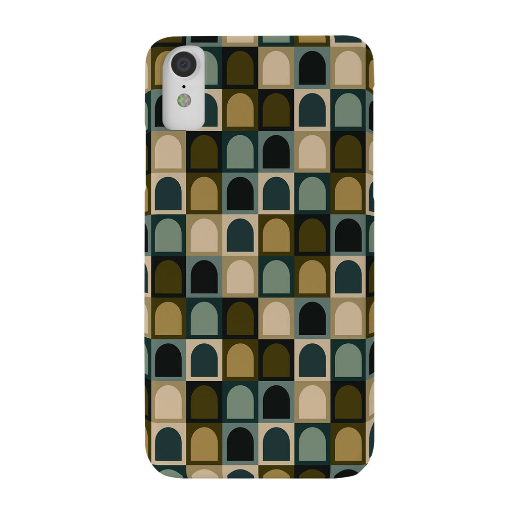 Colour Poems Checker Arches II Earthy Tones Phone Case