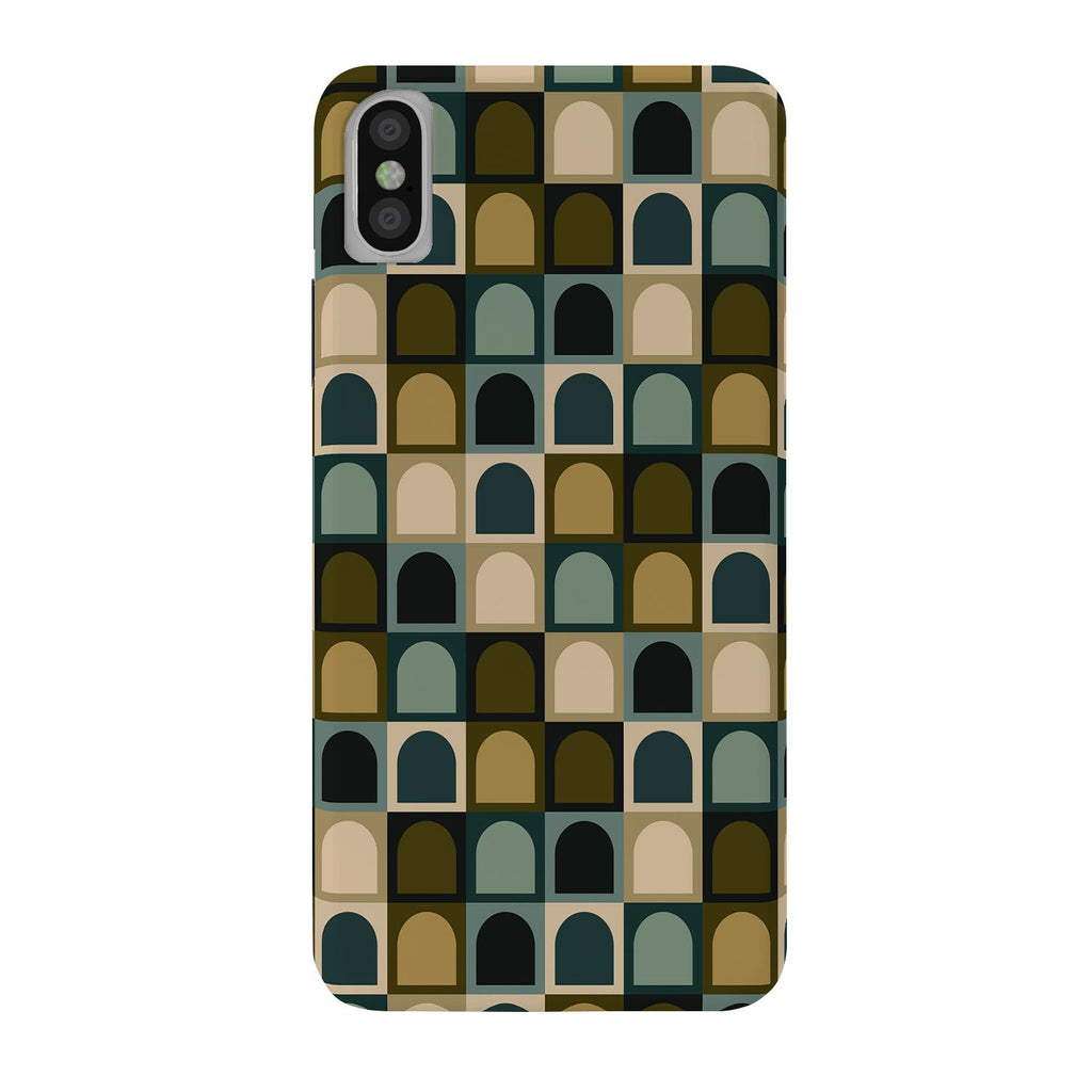 Colour Poems Checker Arches II Earthy Tones Phone Case
