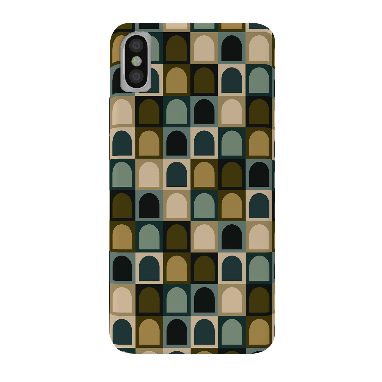 Colour Poems Checker Arches II Earthy Tones Phone Case