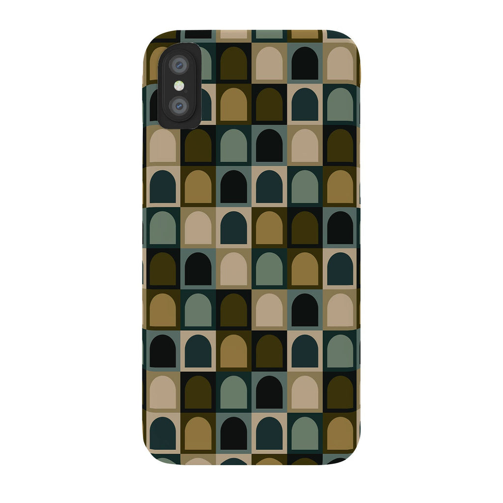 Colour Poems Checker Arches II Earthy Tones Phone Case