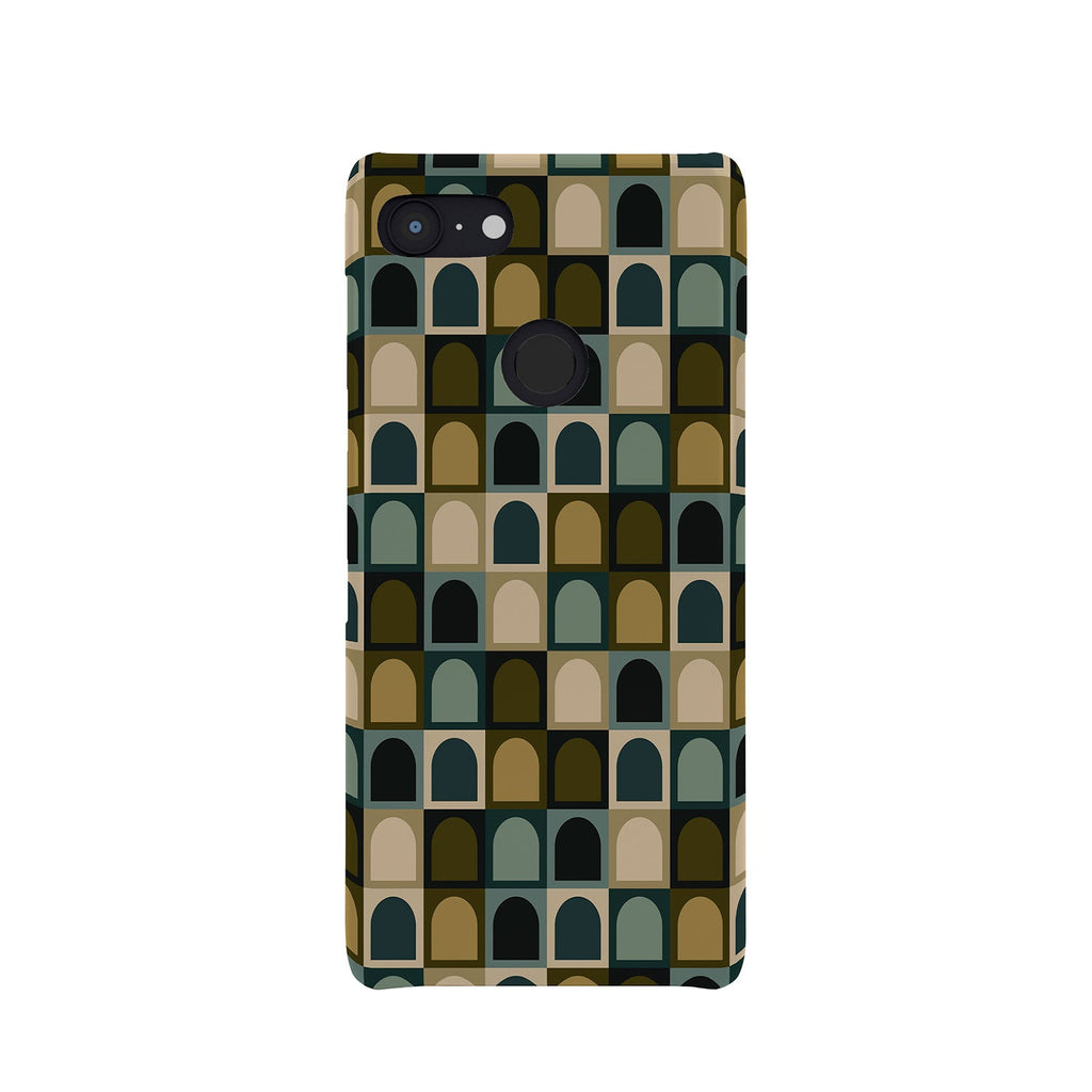 Colour Poems Checker Arches II Earthy Tones Phone Case