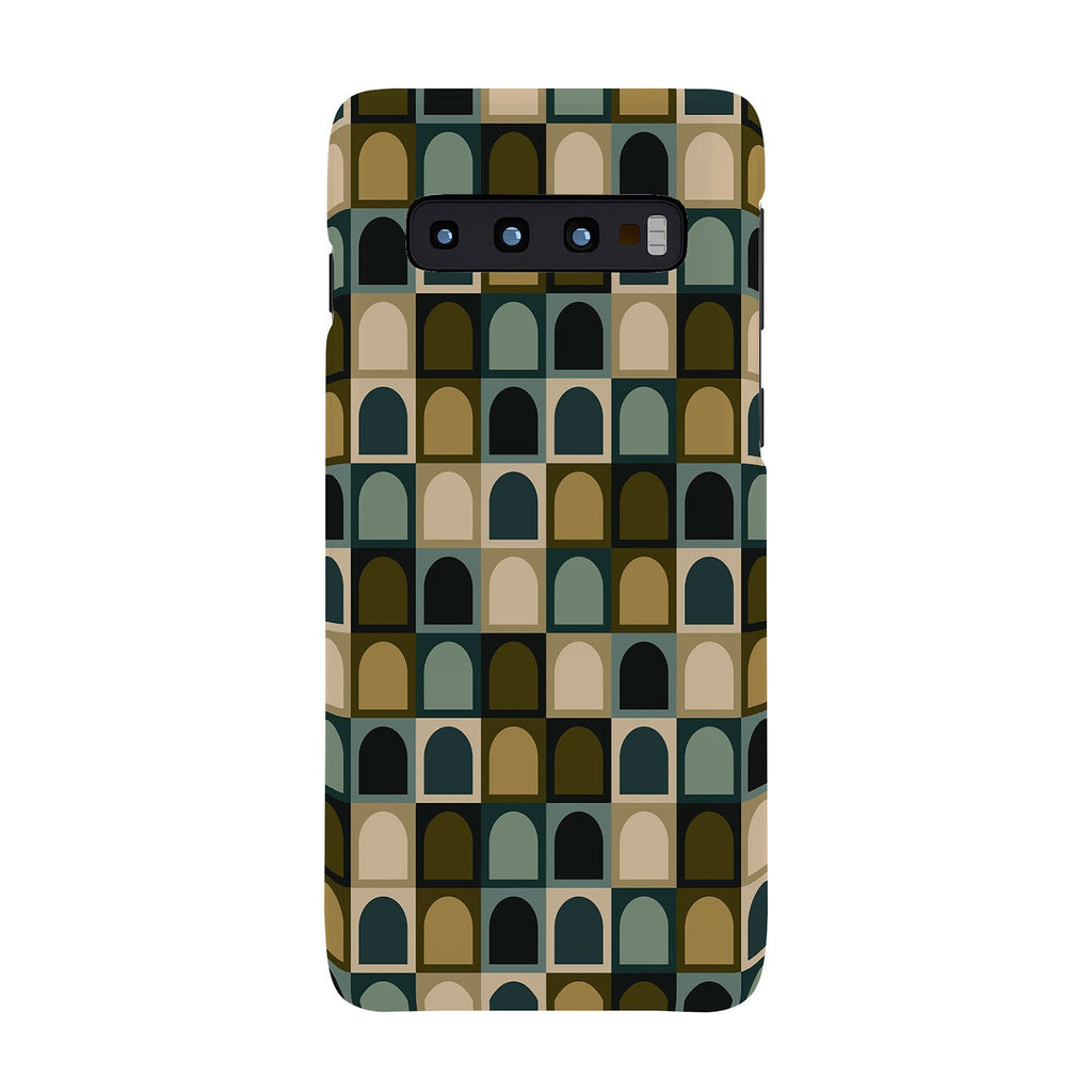 Colour Poems Checker Arches II Earthy Tones Phone Case