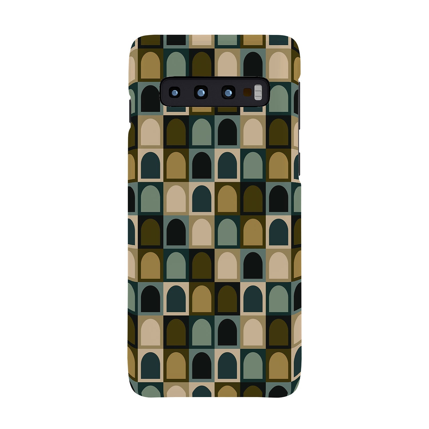 Colour Poems Checker Arches II Earthy Tones Phone Case