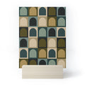 Colour Poems Checker Arches II Earthy Tones Mini Art Print