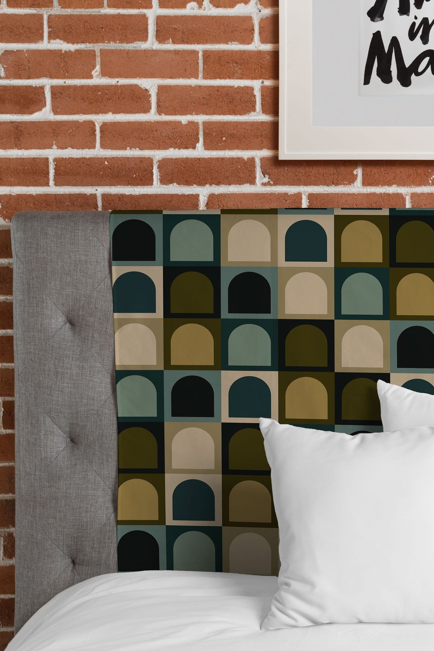 Colour Poems Checker Arches II Earthy Tones Tapestry