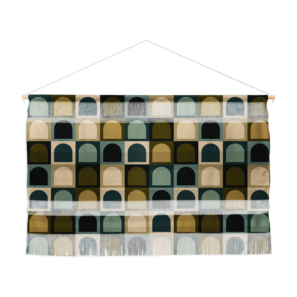 Colour Poems Checker Arches II Earthy Tones Wall Hanging Landscape