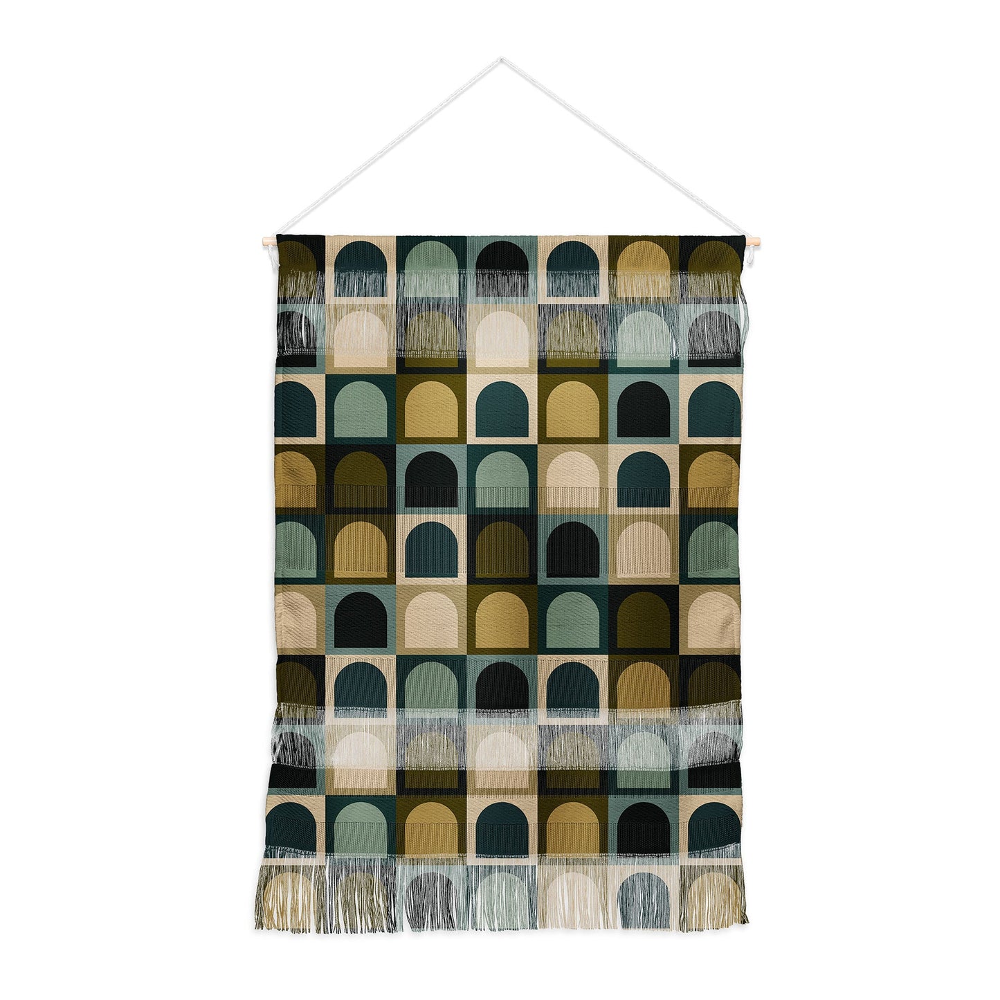 Colour Poems Checker Arches II Earthy Tones Wall Hanging Portrait