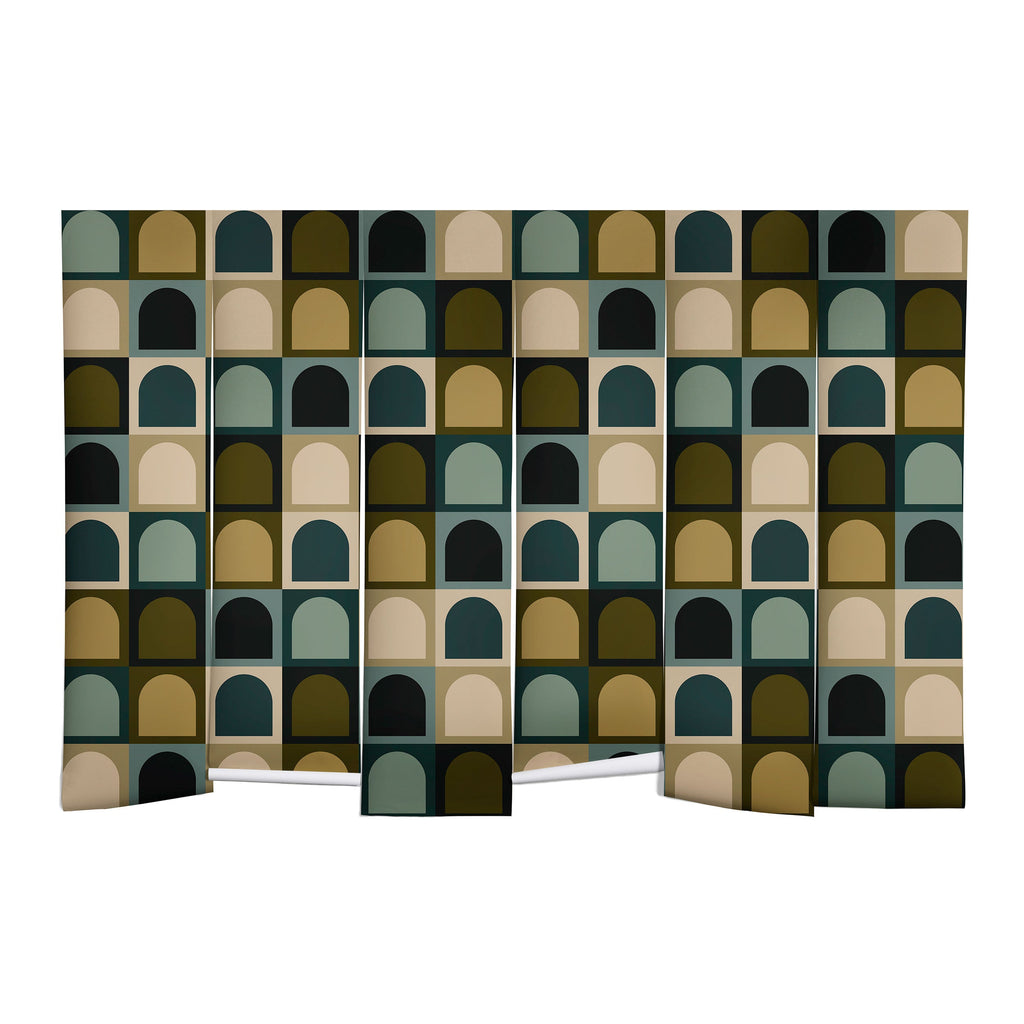 Colour Poems Checker Arches II Earthy Tones Wall Mural