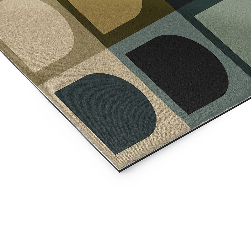 Colour Poems Checker Arches II Earthy Tones Welcome Mat
