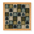 Colour Poems Checker Arches II Earthy Tones Framed Wall Art