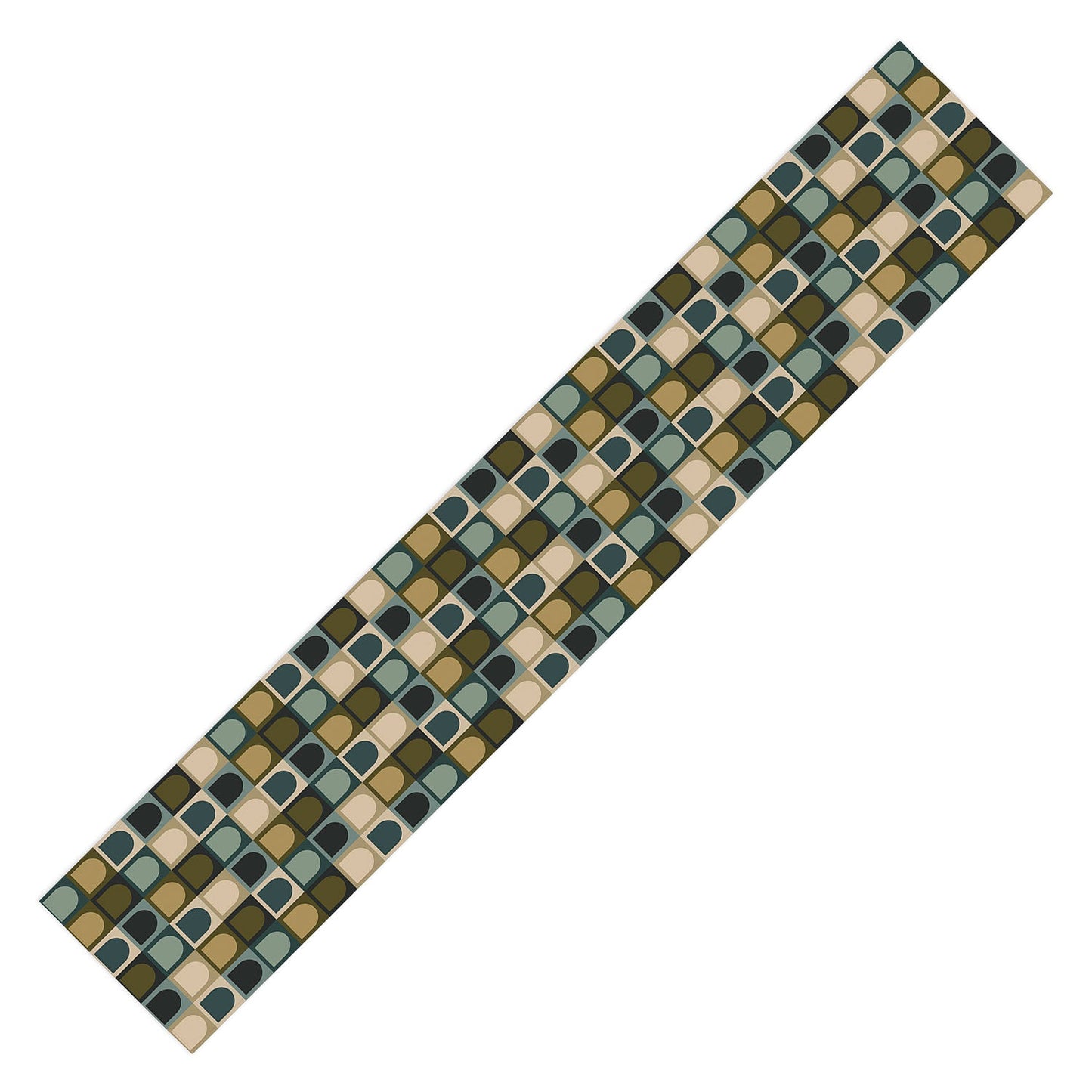 Colour Poems Checker Arches II Earthy Tones Table Runner