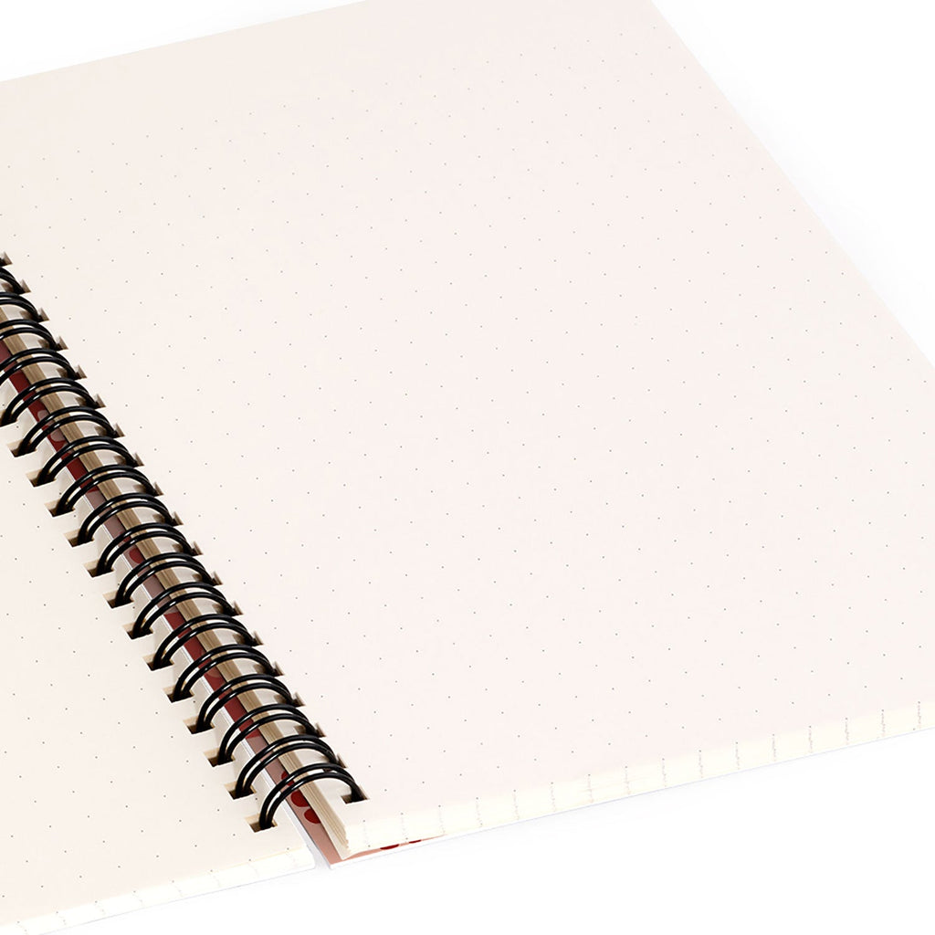 Colour Poems Checker Daisies I Red Pink Spiral Notebook
