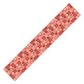 Colour Poems Checker Daisies I Red Pink Table Runner