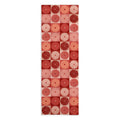 Colour Poems Checker Daisies I Red Pink Yoga Towel