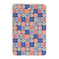Colour Poems Checker Daisies II Blue Pink Cutting Board Rectangle