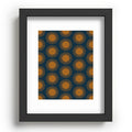 Colour Poems Cheerful Sun Pattern Navy Blue Recessed Framing Rectangle