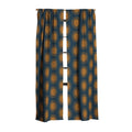 Colour Poems Cheerful Sun Pattern Navy Blue Blackout Window Curtain
