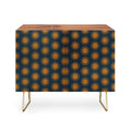Colour Poems Cheerful Sun Pattern Navy Blue Credenza