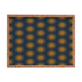 Colour Poems Cheerful Sun Pattern Navy Blue Rectangular Tray