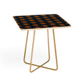 Colour Poems Cheerful Sun Pattern Navy Blue Side Table