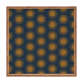 Colour Poems Cheerful Sun Pattern Navy Blue Square Tray