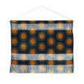 Colour Poems Cheerful Sun Pattern Navy Blue Wall Hanging Landscape