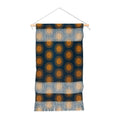 Colour Poems Cheerful Sun Pattern Navy Blue Wall Hanging Portrait
