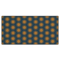 Colour Poems Cheerful Sun Pattern Navy Blue Desk Mat