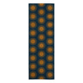 Colour Poems Cheerful Sun Pattern Navy Blue Yoga Towel