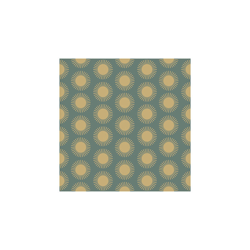 Colour Poems Cheerful Sun Pattern Sage Art Print