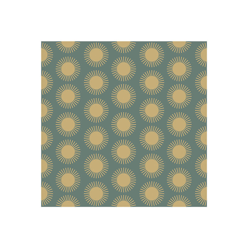 Colour Poems Cheerful Sun Pattern Sage Art Print