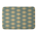 Colour Poems Cheerful Sun Pattern Sage Memory Foam Bath Mat