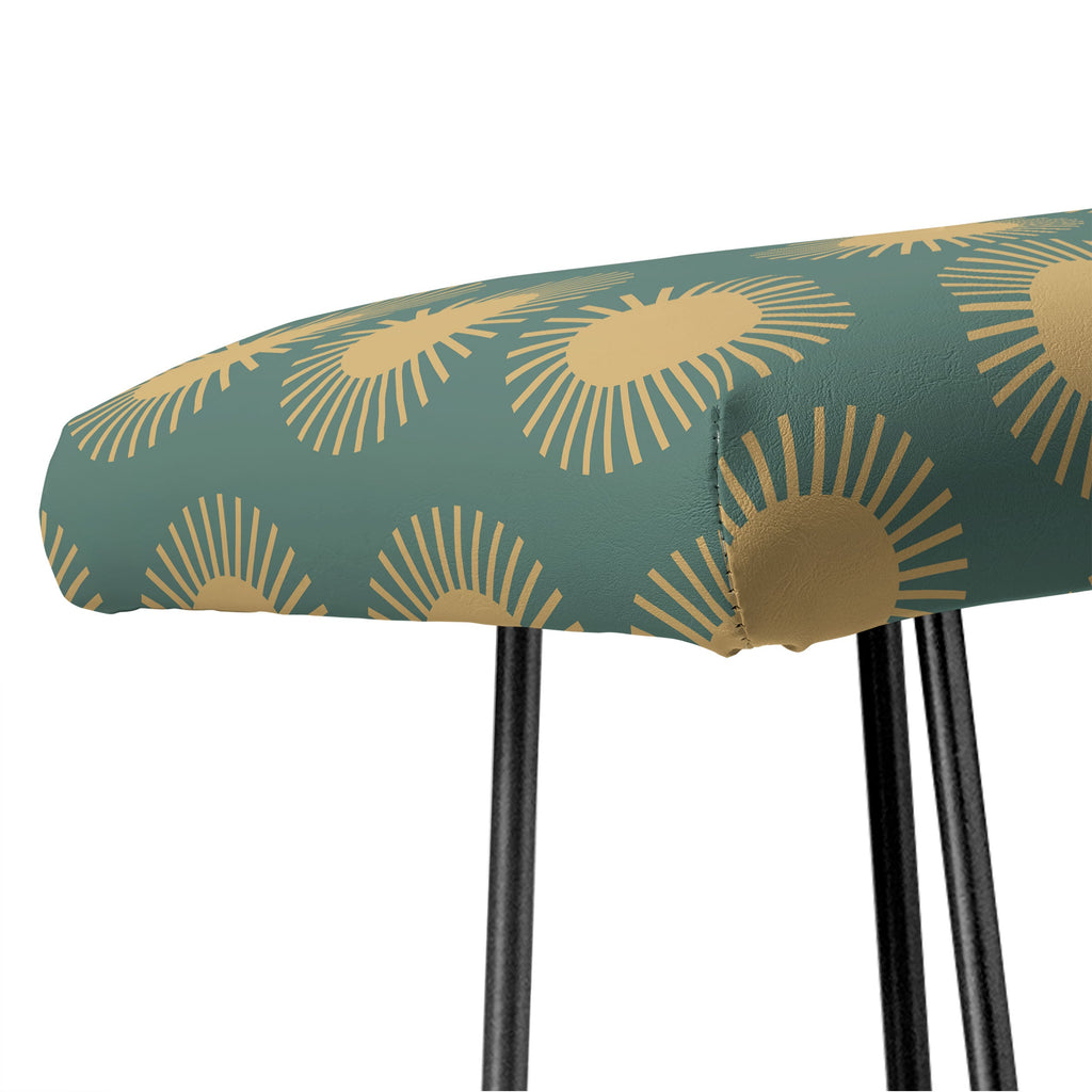 Colour Poems Cheerful Sun Pattern Sage Bench